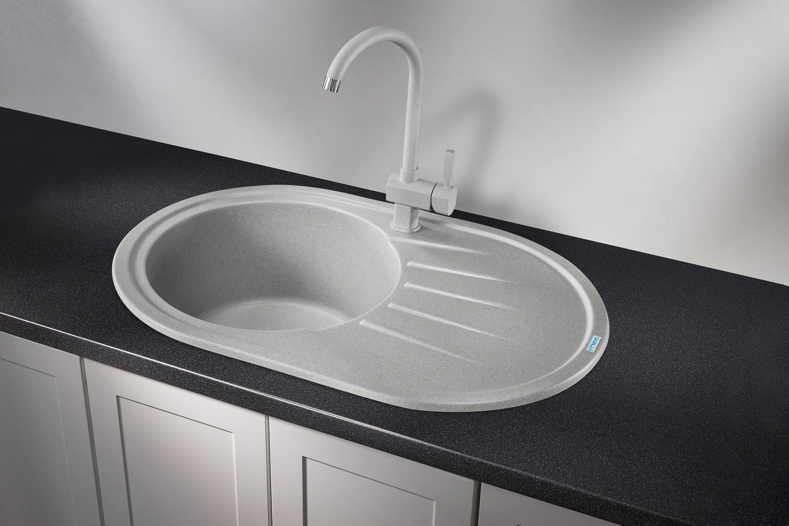 7601, БАЗАЛЬТ, кухонная мойка, СтандАРТ кварц